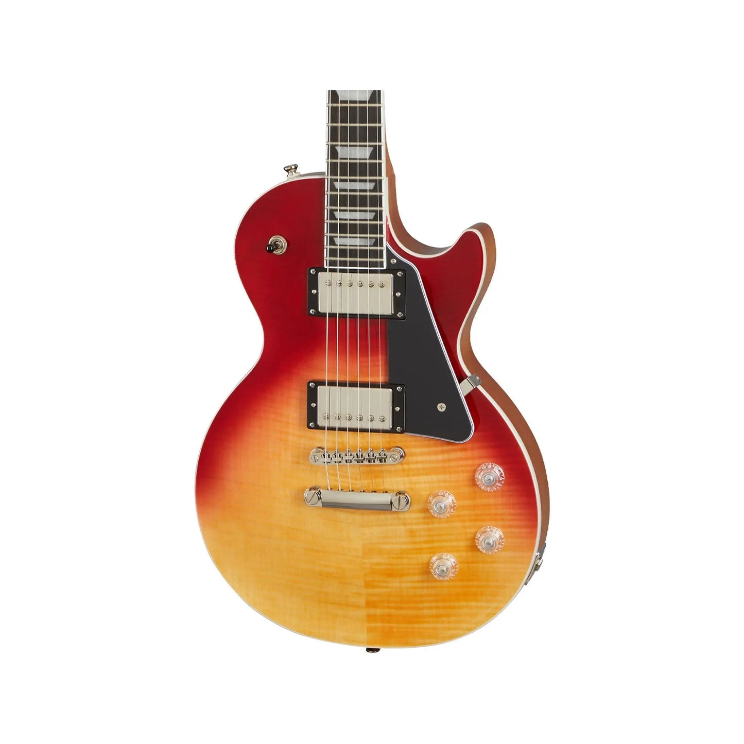 Epiphone Les Paul Modern Figured Magma Orange Fade Electric Guitars Epiphone Art of Guitar