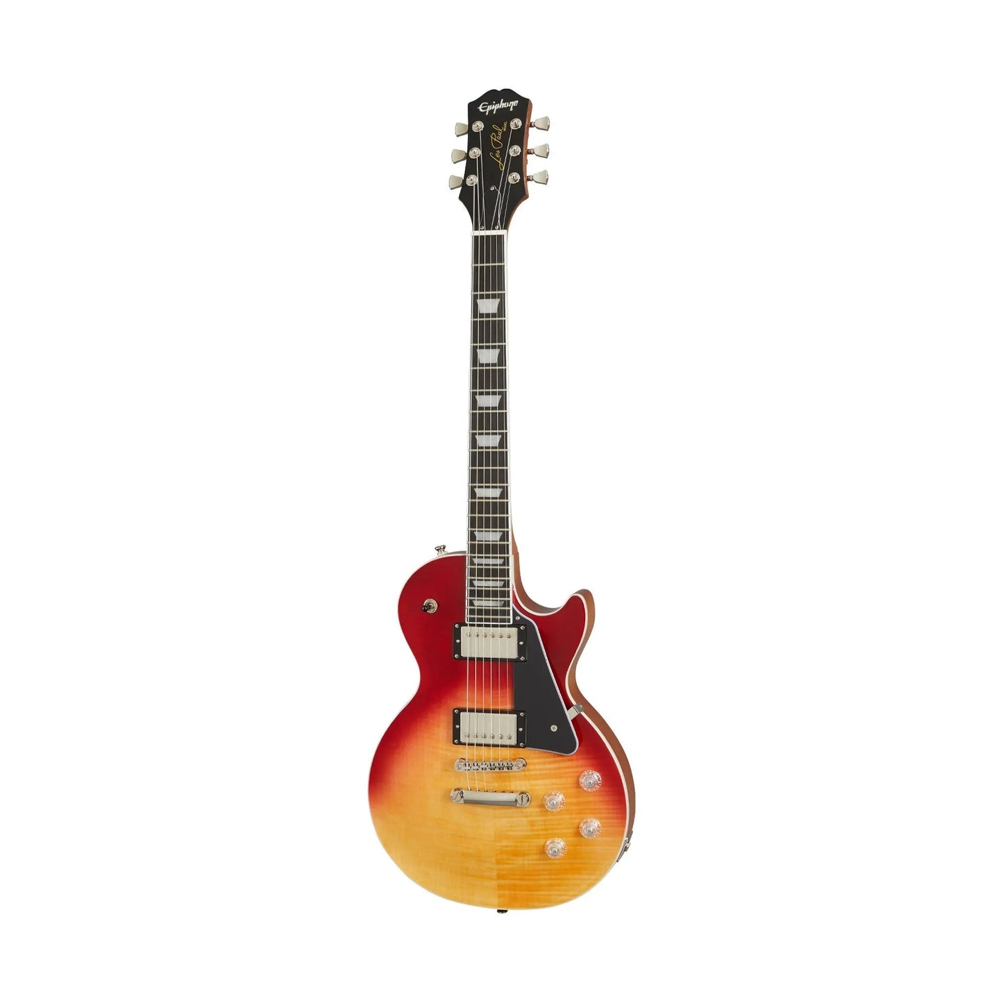 Epiphone Les Paul Modern Figured Magma Orange Fade Electric Guitars Epiphone Art of Guitar