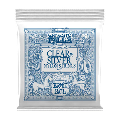 Ernesto Palla Nylon Classical Guitar Strings - Clear & Silver Guitar Strings Ernie Ball Art of Guitar