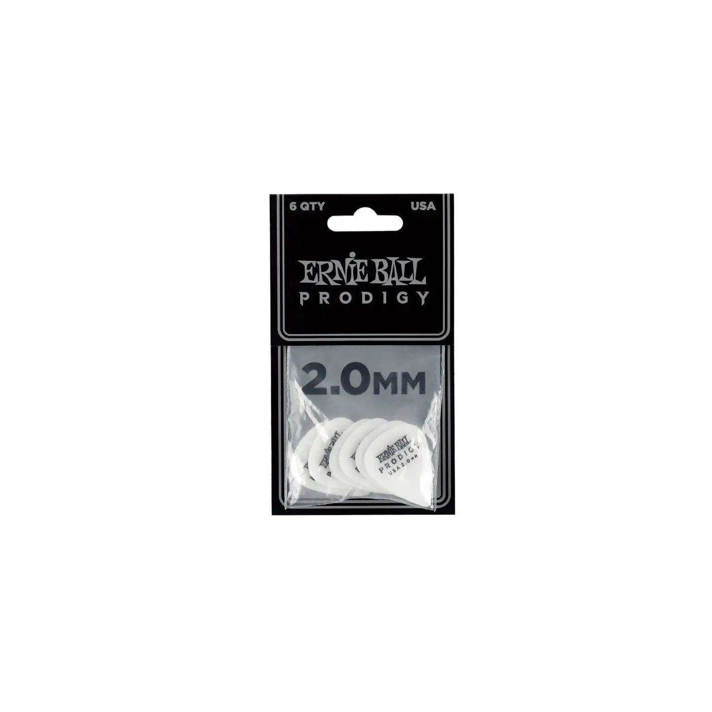 Ernie Ball 2.0mm White Standard Prodigy Picks 6-pack Guitar Picks Ernie Ball Art of Guitar