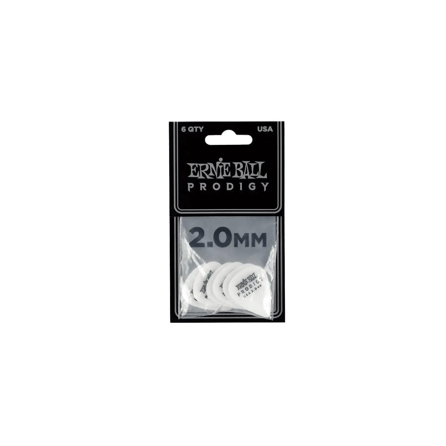 Ernie Ball 2.0mm White Standard Prodigy Picks 6-pack Guitar Picks Ernie Ball Art of Guitar