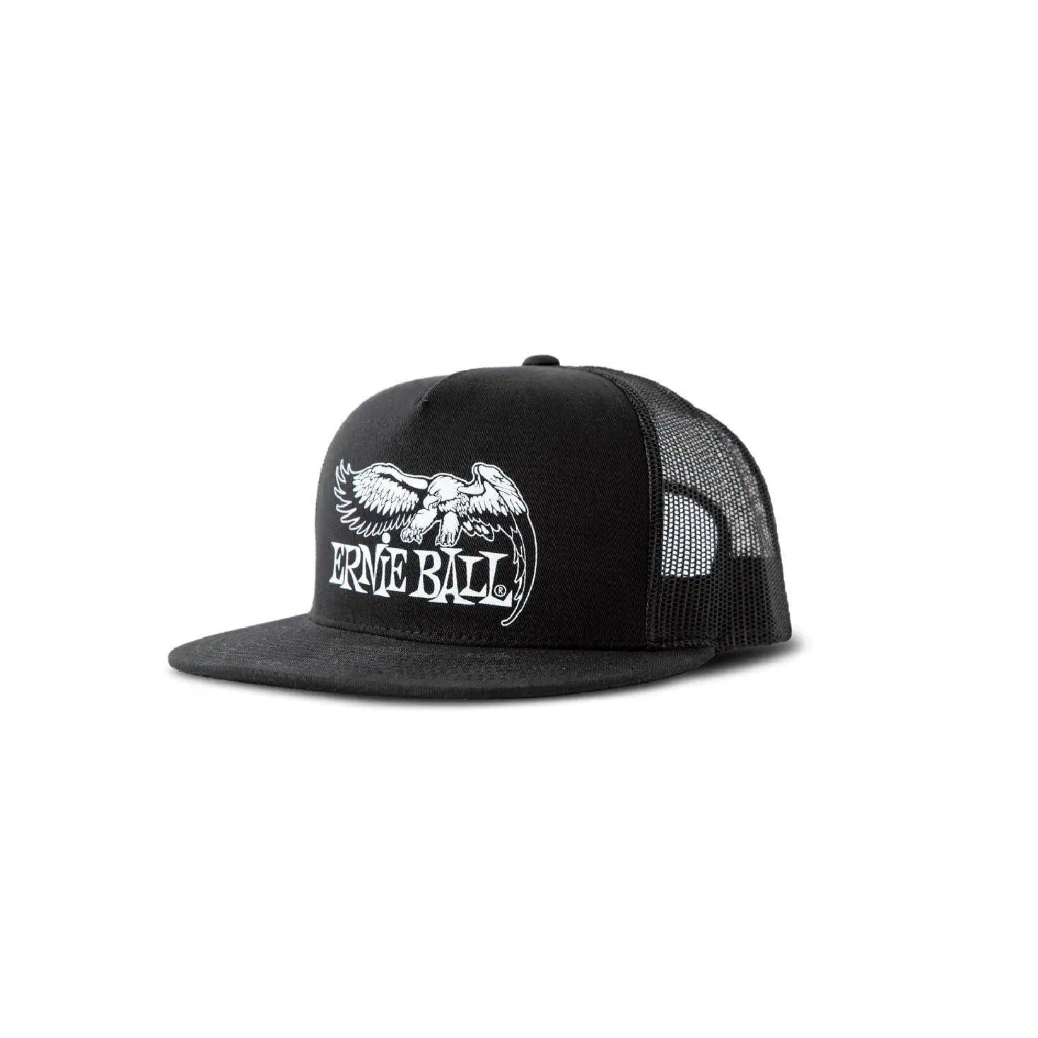 Ernie Ball Black with White Eagle Logo Hat Cap Ernie Ball Art of Guitar