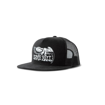 Ernie Ball Black with White Eagle Logo Hat Cap Ernie Ball Art of Guitar