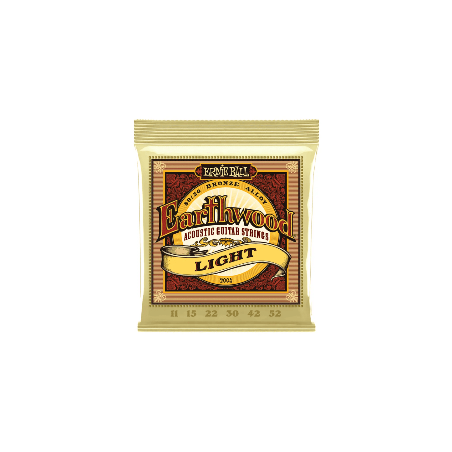 Ernie Ball Earthwood Light 80/20 Bronze Acoustic Guitar Strings - 11-52 Gauge Acoustic Guitar Strings Ernie Ball Art of Guitar