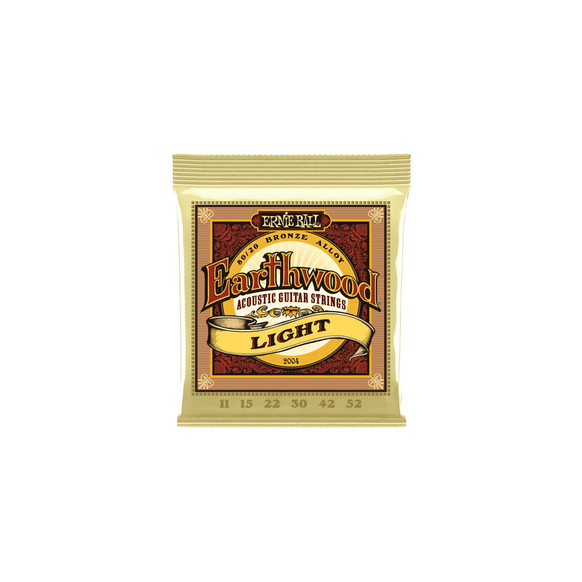 Ernie Ball Earthwood Light 80/20 Bronze Acoustic Guitar Strings - 11-52 Gauge Acoustic Guitar Strings Ernie Ball Art of Guitar