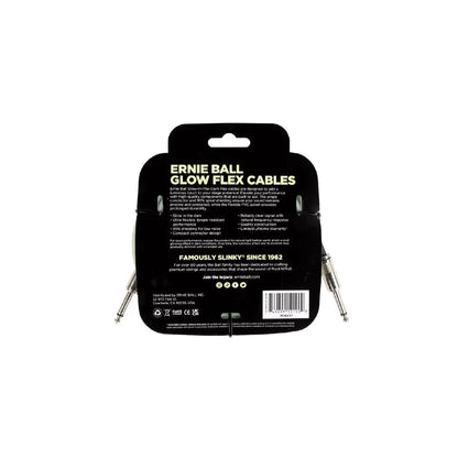 Ernie Ball Flex Instrument Cable Straight/Straight 20ft - Glow in Dark Guitar Cables Ernie Ball Art of Guitar