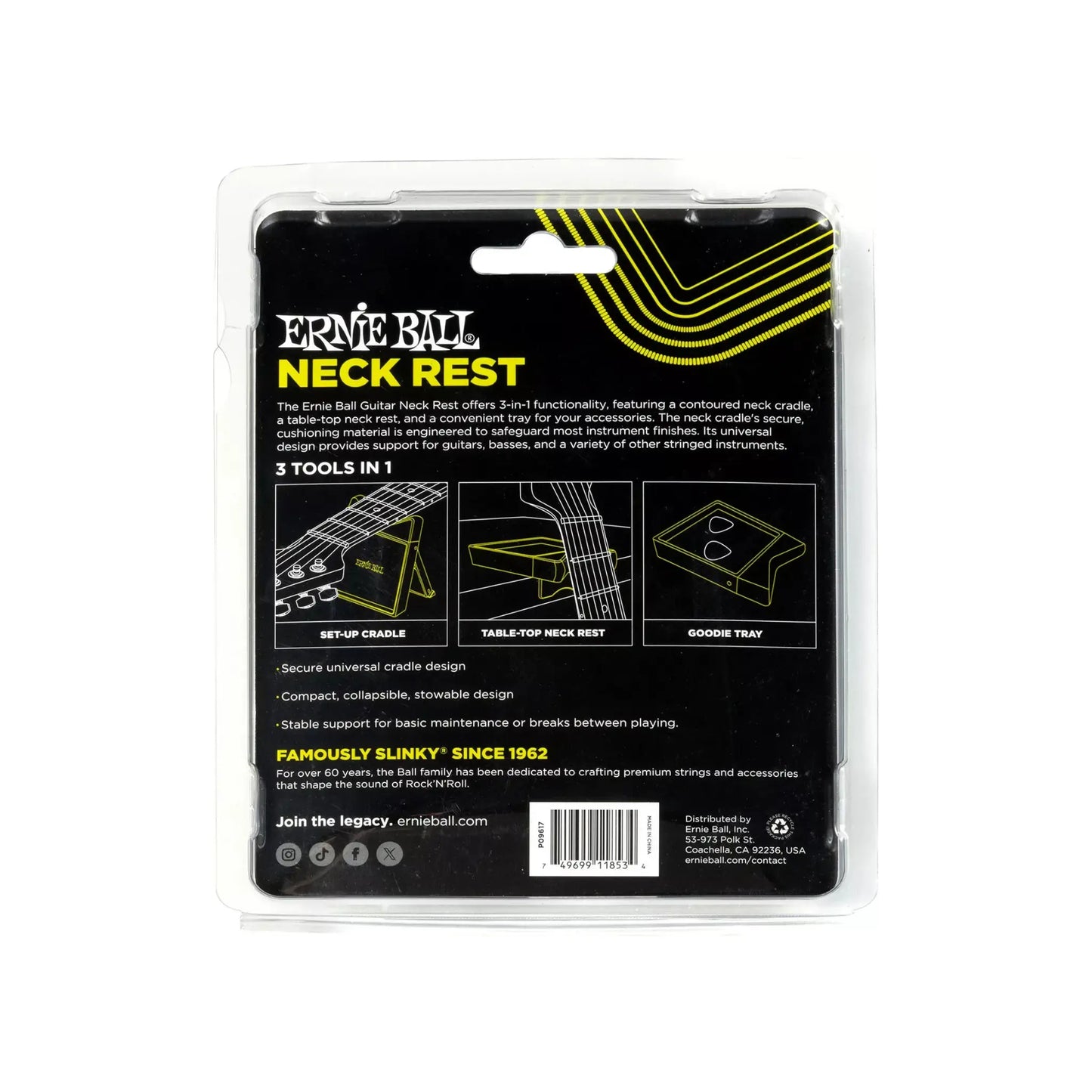 Ernie Ball Guitar Neck Rest Guitar Accessories Ernie Ball Art of Guitar
