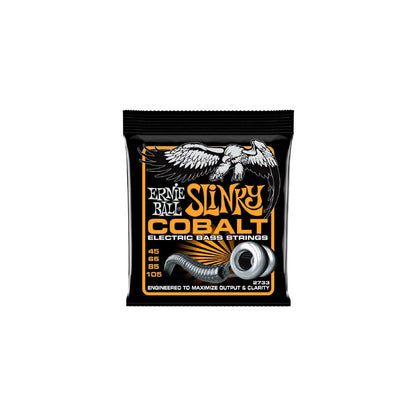 Ernie Ball Hybrid Slinky Cobalt Electric Bass Strings - 45-105 Gauge Bass Guitar Strings Ernie Ball Art of Guitar
