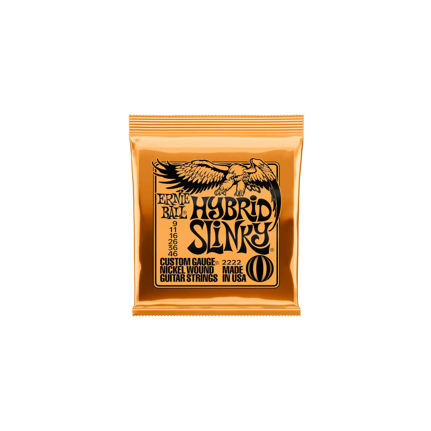 Ernie Ball Hybrid Slinky Nickel Wound Electric Guitar Strings - 9-46 Gauge Electric Guitar Strings Ernie Ball Art of Guitar