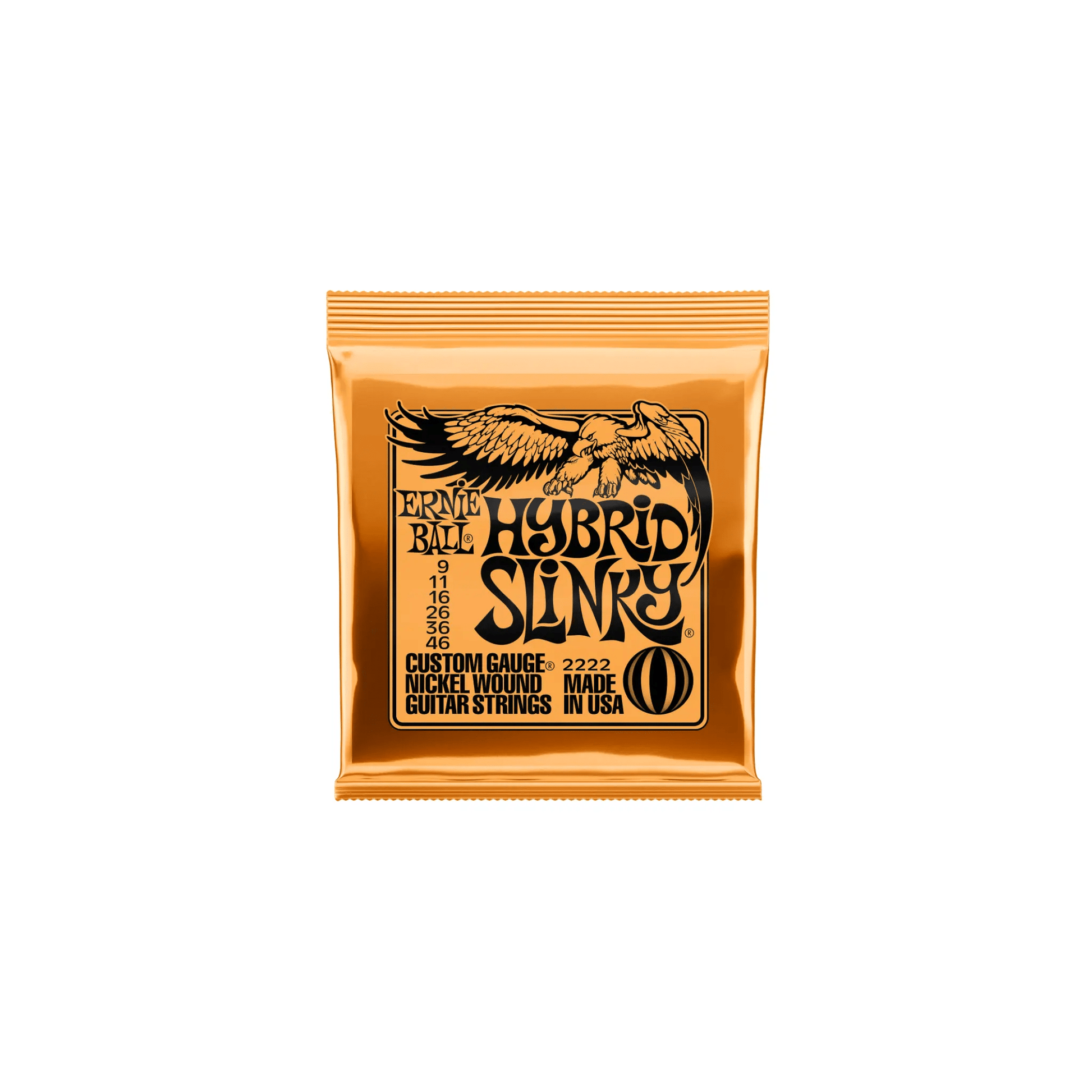 Ernie Ball Hybrid Slinky Nickel Wound Electric Guitar Strings - 9-46 Gauge Electric Guitar Strings Ernie Ball Art of Guitar
