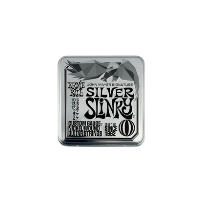 Ernie Ball John Mayer Silver Slinky Signature Electric Guitar Strings 3-pack Electric Guitar Strings Ernie Ball Art of Guitar