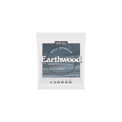 Ernie Ball Light Earthwood Bell Bronze Acoustic Guitar Strings 11-52 Acoustic Guitar Strings Ernie Ball Art of Guitar