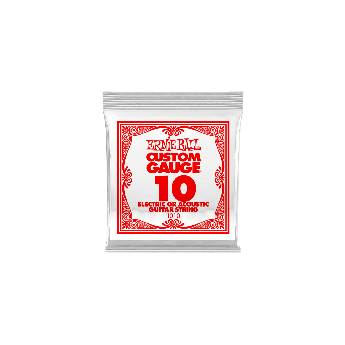 Ernie Ball Plain Steel Electric or Acoustic Guitar Strings 6 Pack Electric Guitar Strings Ernie Ball Art of Guitar