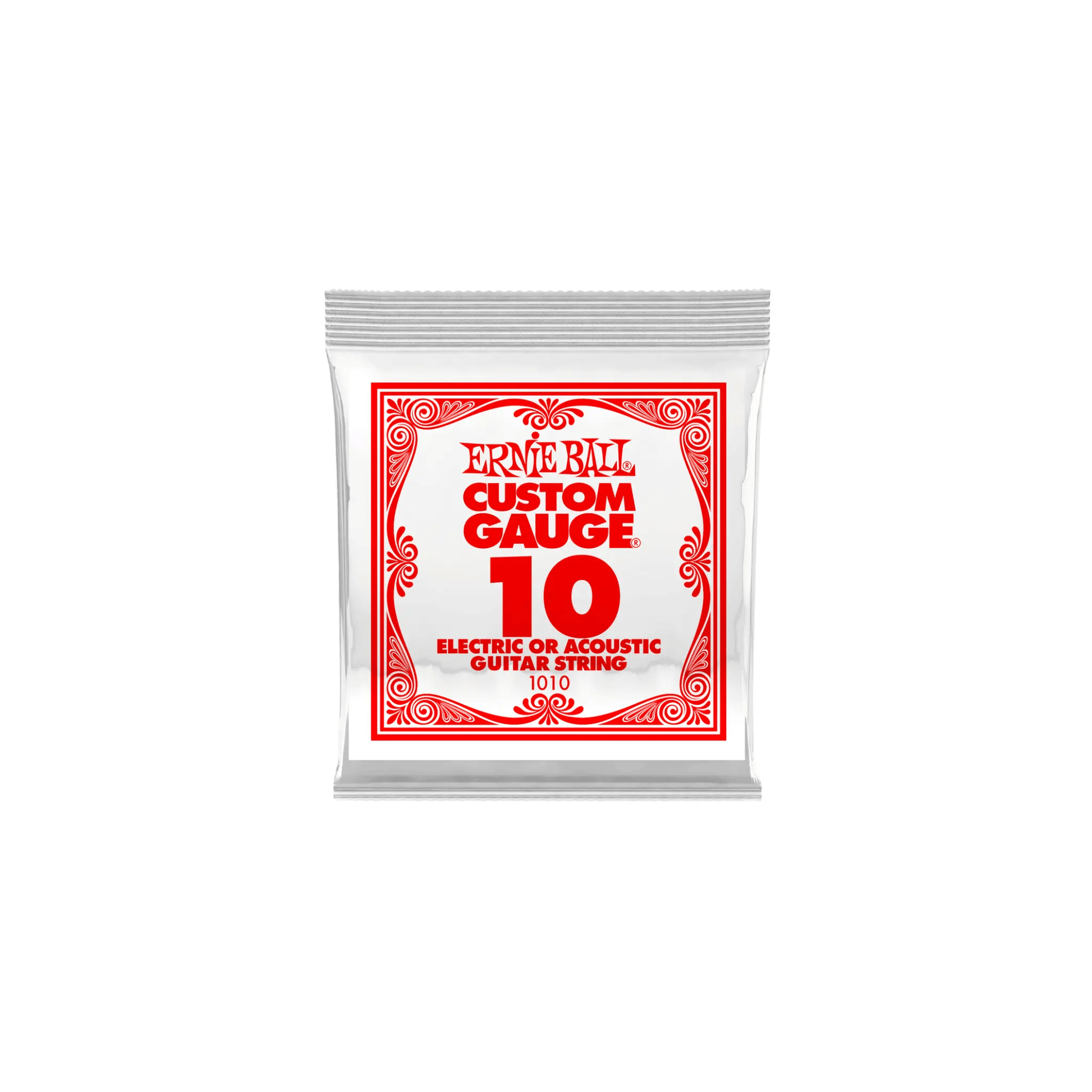 Ernie Ball Plain Steel Electric or Acoustic Guitar Strings 6 Pack Electric Guitar Strings Ernie Ball Art of Guitar