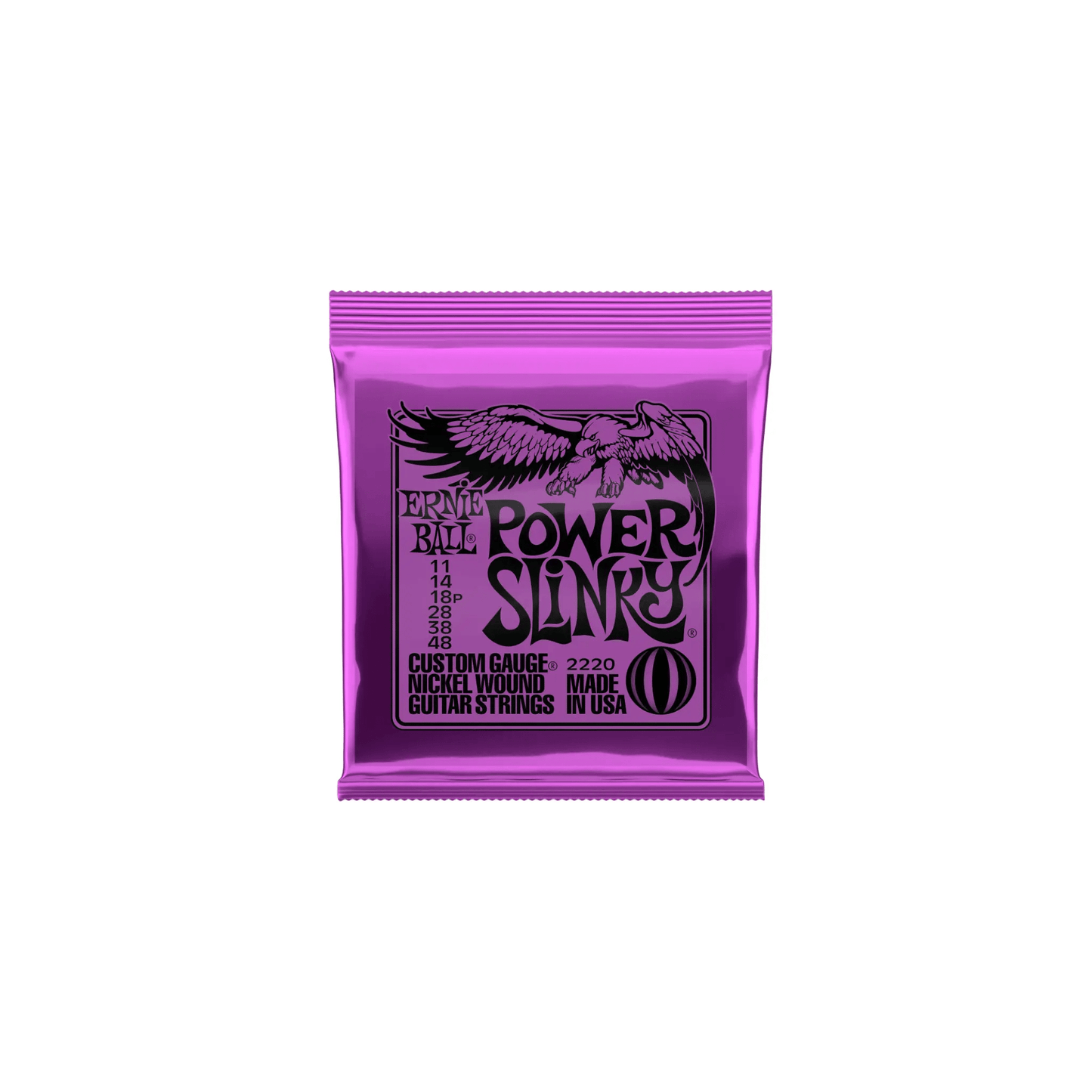 Ernie Ball Power Slinky Nickel Wound Electric Guitar Strings 11-48 Gauge Electric Guitar Strings Ernie Ball Art of Guitar