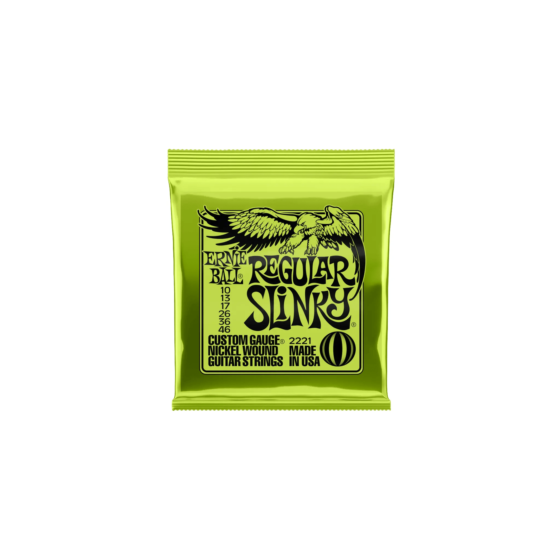 Ernie Ball Regular Slinky Nickel Wound Electric Guitar Strings - 10-46 Gauge Electric Guitar Strings Ernie Ball Art of Guitar