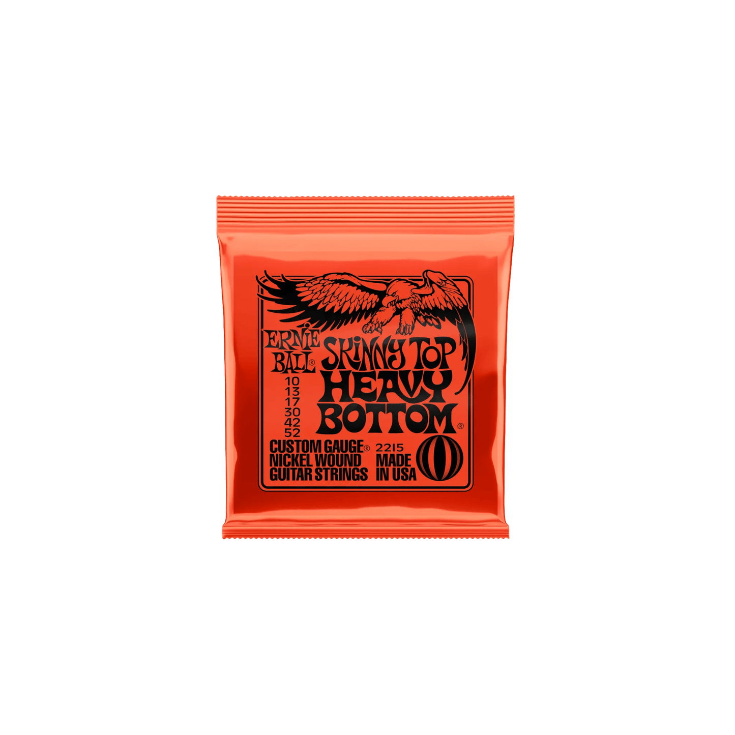 Ernie Ball Skinny Top Heavy Bottom Slinky Nickel Wound Electric Guitar Strings 10-52 Gauge Electric Guitar Strings Ernie Ball Art of Guitar