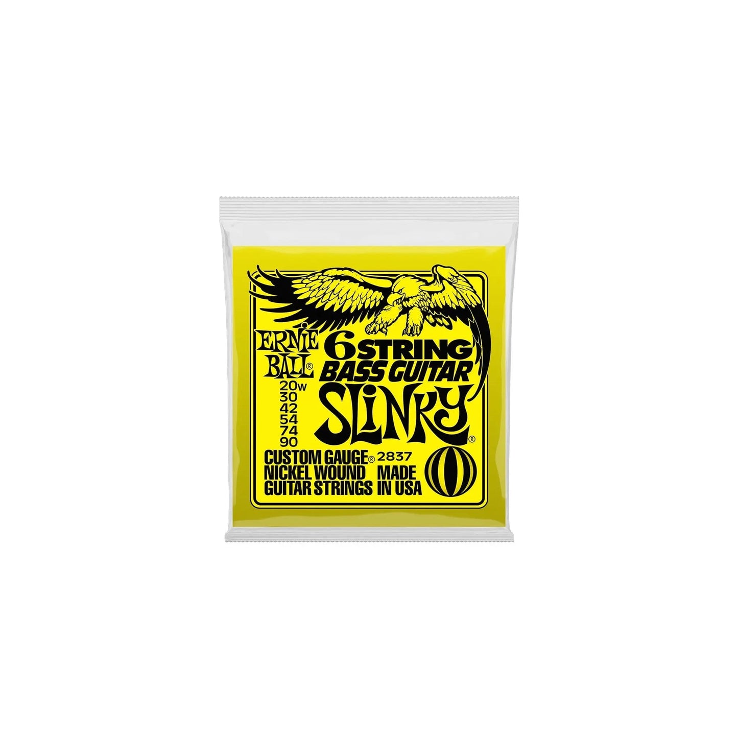 Ernie Ball Slinky 20-90 Gauge 6-String w/ Small Ball End 29 5/8 scale Bass Guitar Strings Ernie Ball