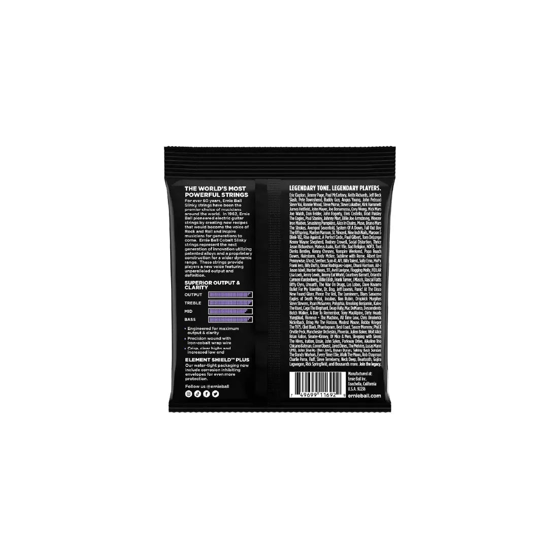 Ernie Ball Ultra Slinky Cobalt Electric Guitar Strings 10-48 Gauge Electric Guitar Strings Ernie Ball Art of Guitar