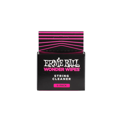 Ernie Ball Wonder Wipes String Cleaner - 6 Pack Gutar Strings Cleaner Ernie Ball Art of Guitar