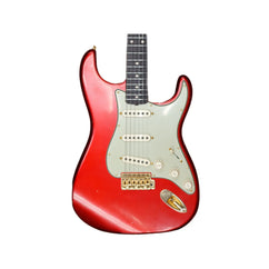 Fende NAMM 2026 1 of 1 Custom Shop 1960 Stratocaster Relic Electric Guitar Masterbuilt by Yuriy Shishkov - Candy Apple Red