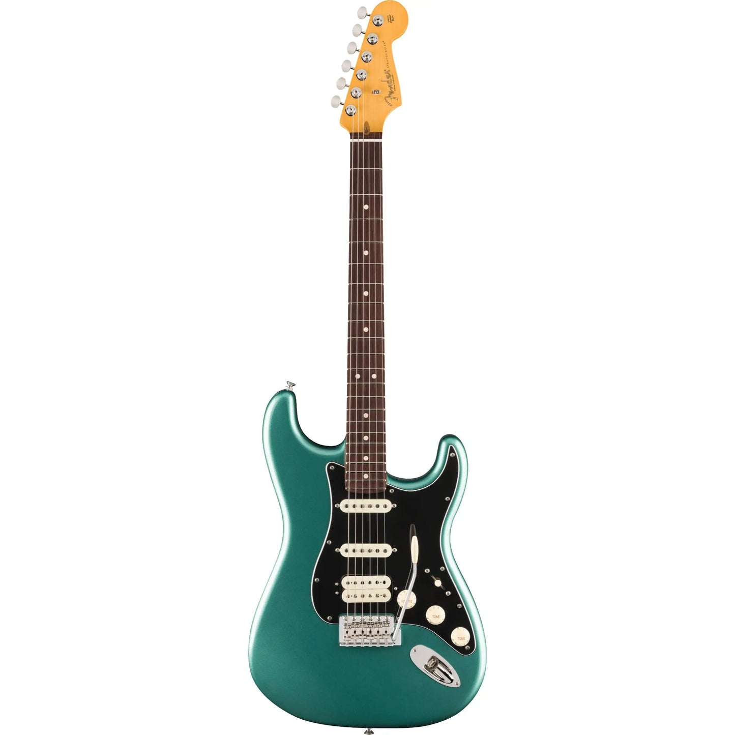 Fender American Professional Classic Stratocaster® HSS, Rosewood Fingerboard, Faded Sherwood Green Metallic Electric Guitars Fender Art of Guitar