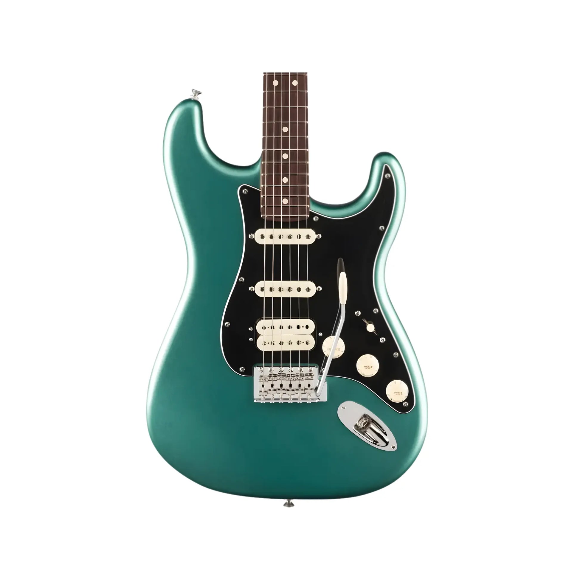 Fender American Professional Classic Stratocaster® HSS, Rosewood Fingerboard, Faded Sherwood Green Metallic Electric Guitars Fender Art of Guitar