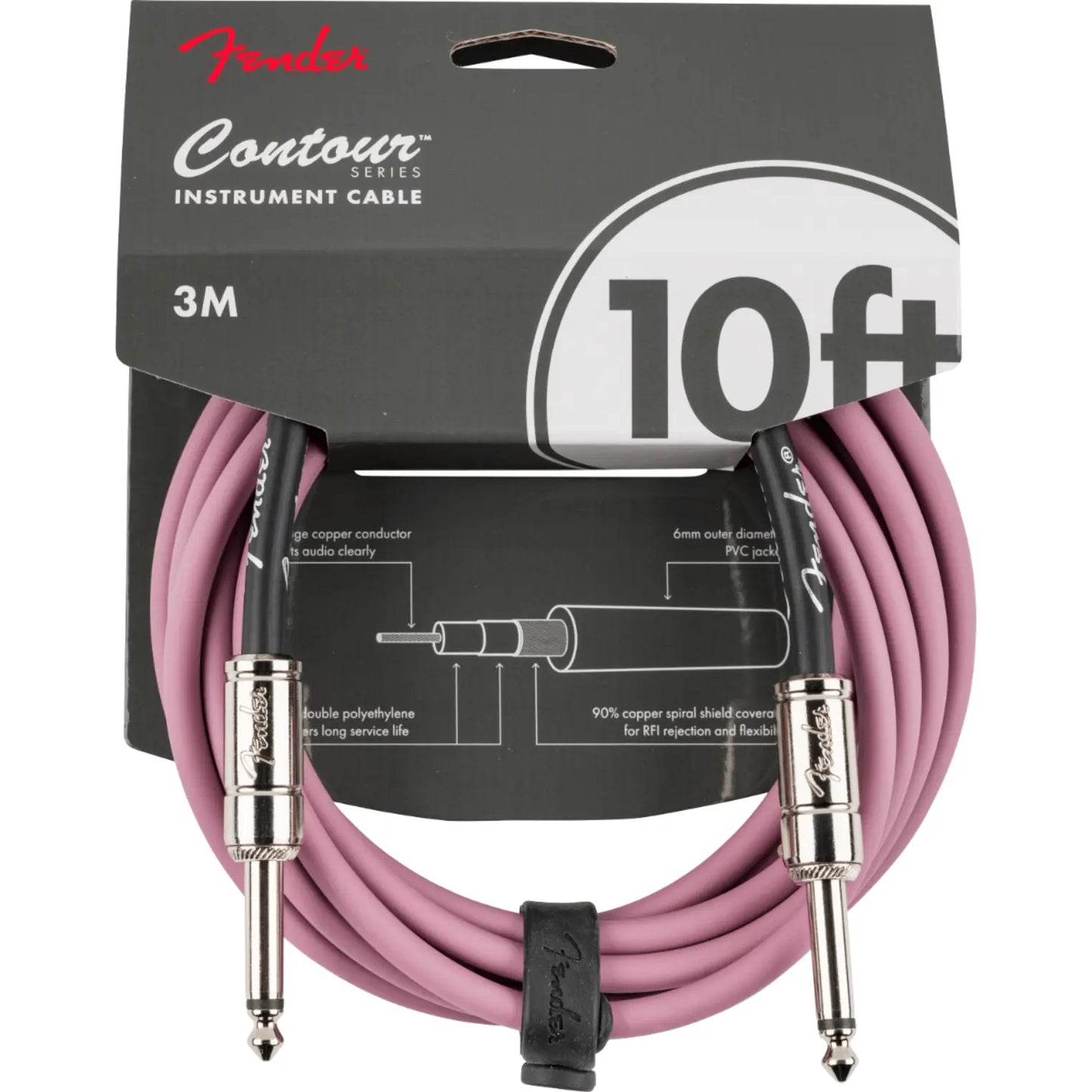 Fender Contour Series Instrument Cables 10ft. Guitar Cables Art of Guitar Art of Guitar