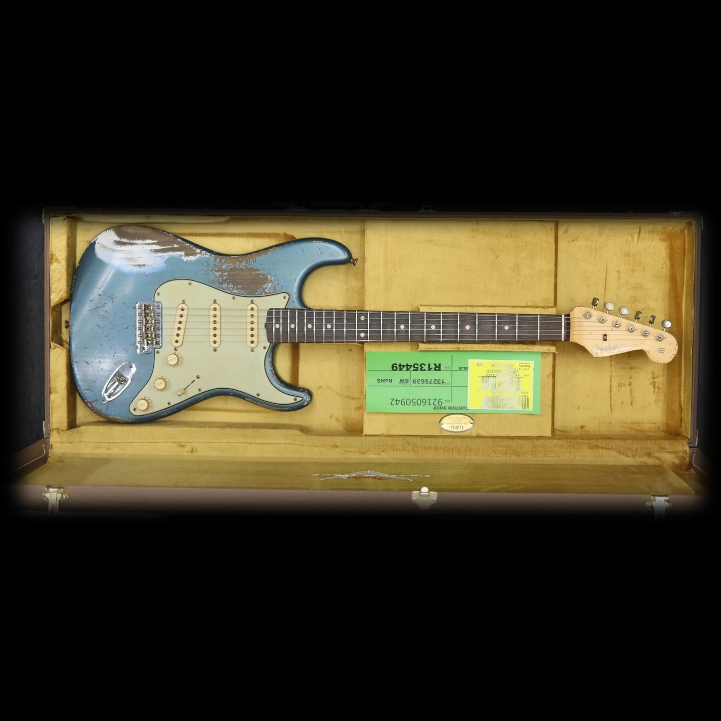 Fender Custom Shop 1960 Stratocaster – Masterbuilt by Jason Smith, Heavy Relic - Heavy Aged Lake Placid Blue Electric Guitars Fender Art of Guitar