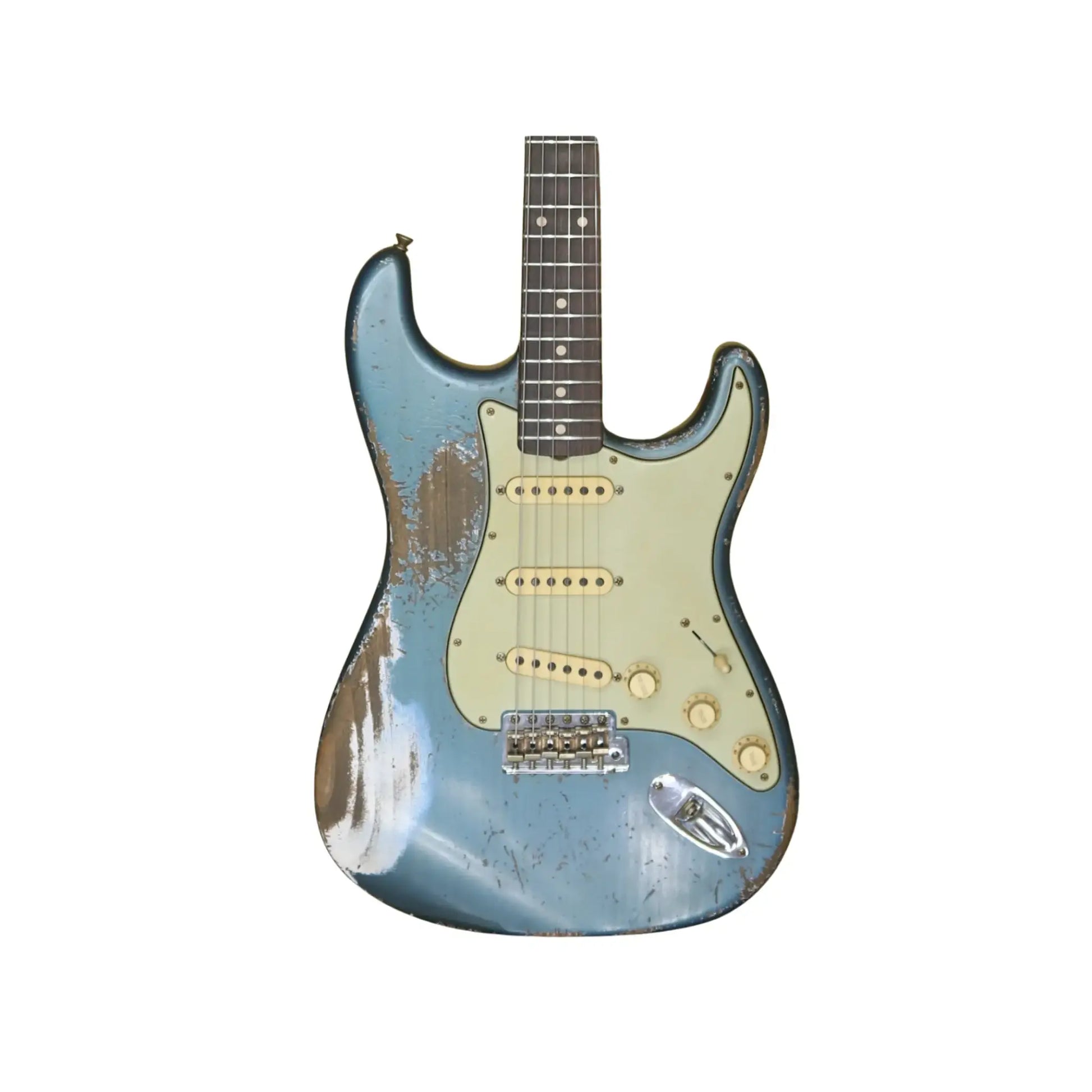 Fender Custom Shop 1960 Stratocaster – Masterbuilt by Jason Smith, Heavy Relic - Heavy Aged Lake Placid Blue Electric Guitars Fender Art of Guitar