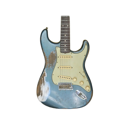 Fender Custom Shop 1960 Stratocaster – Masterbuilt by Jason Smith, Heavy Relic - Heavy Aged Lake Placid Blue Electric Guitars Fender Art of Guitar