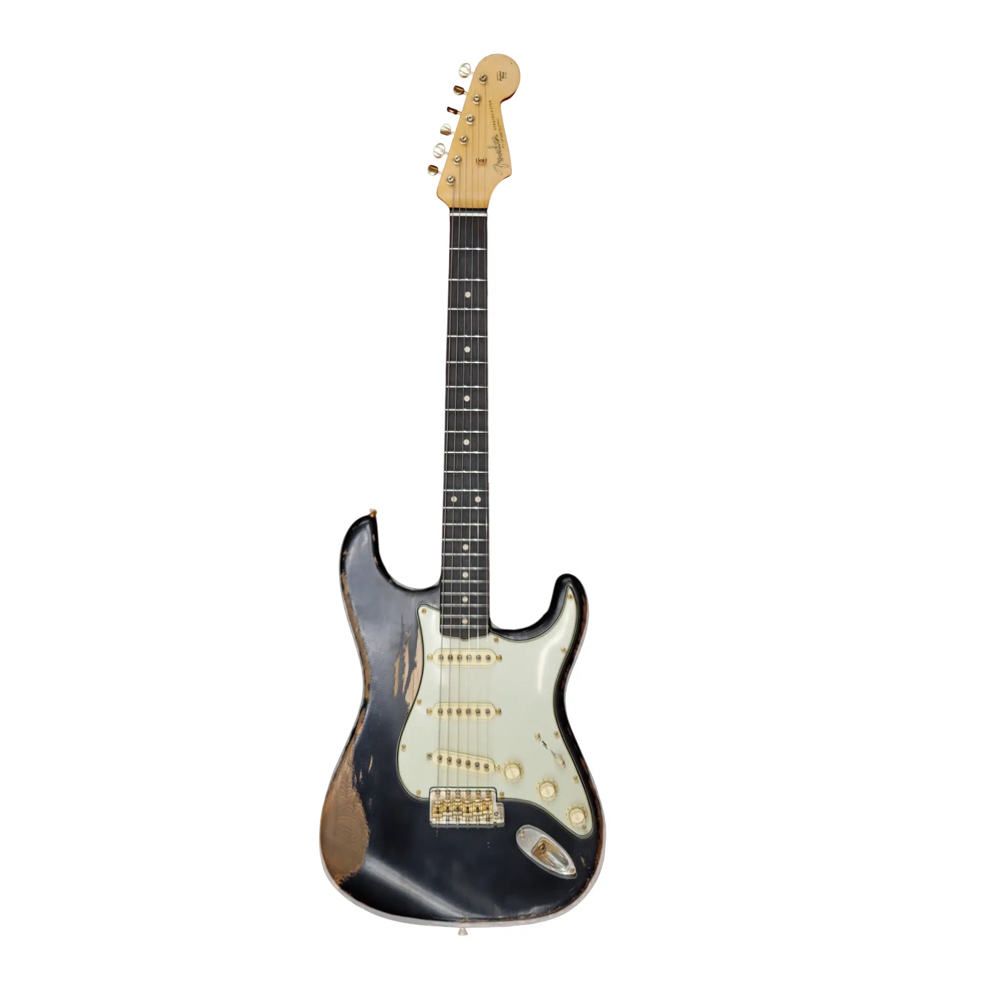 Fender Custom Shop 1963 Stratocaster Masterbuilt by Paul Waller, Relic - Black Electric Guitars Fender Art of Guitar