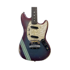 Fender Custom Shop 1968 Mustang Electric Guitar Masterbuilt by Levy Perry - Competition Burgundy Mist Metallic, Heavy Relic