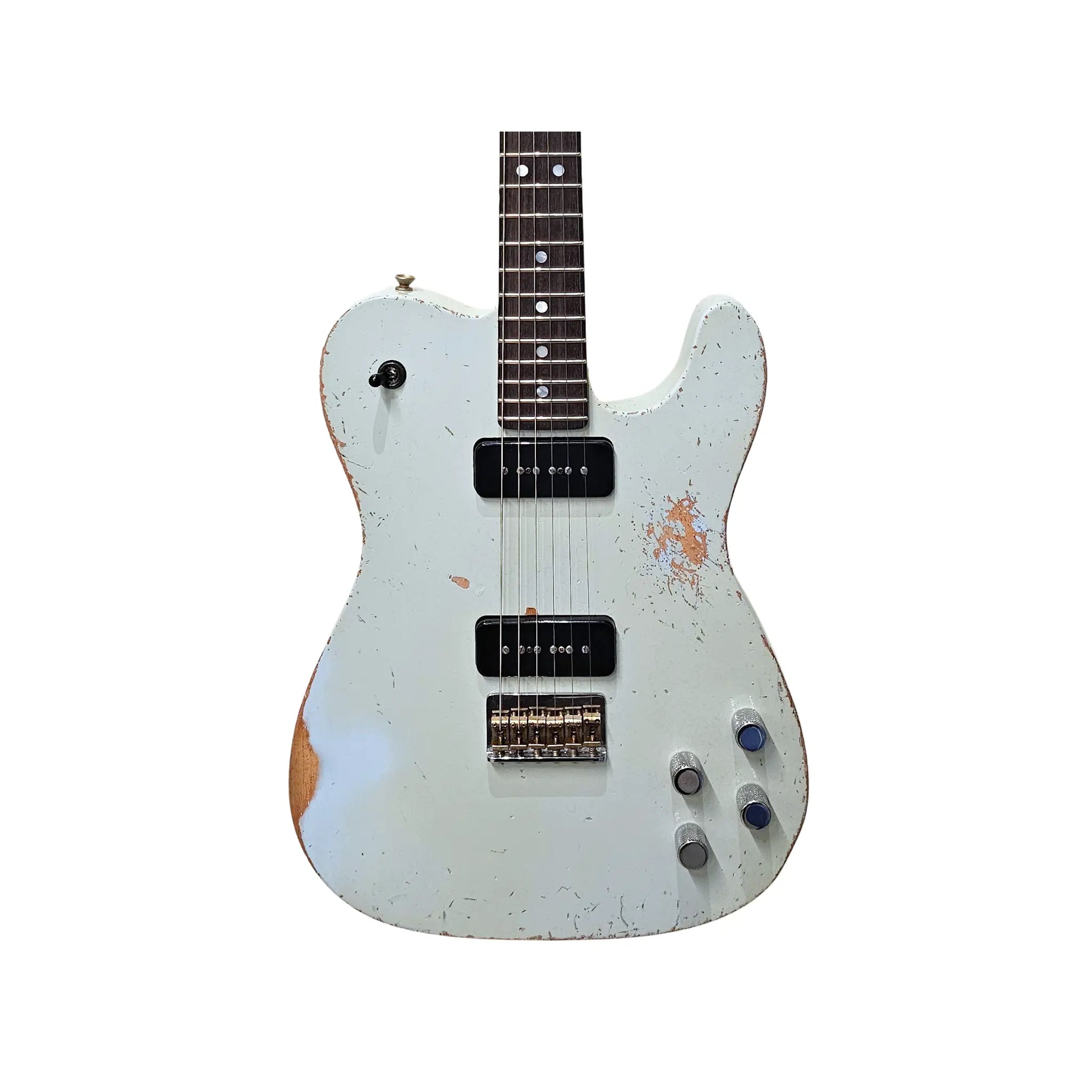 Fender Custom Shop 1972 Telecaster Deluxe Masterbuilt by Dennis Galuszka, Relic - Sonic Blue Electric Guitars Fender Art of Guitar