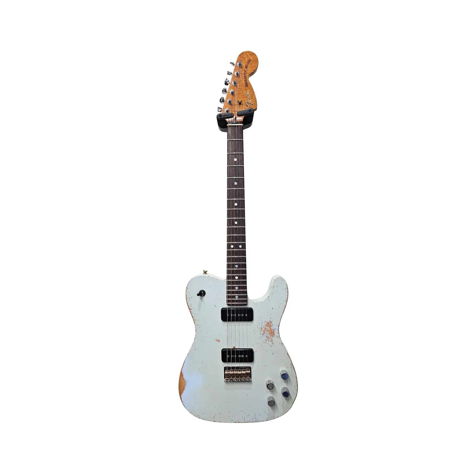 Fender Custom Shop 1972 Telecaster Deluxe Masterbuilt by Dennis Galuszka, Relic - Sonic Blue Electric Guitars Fender Art of Guitar