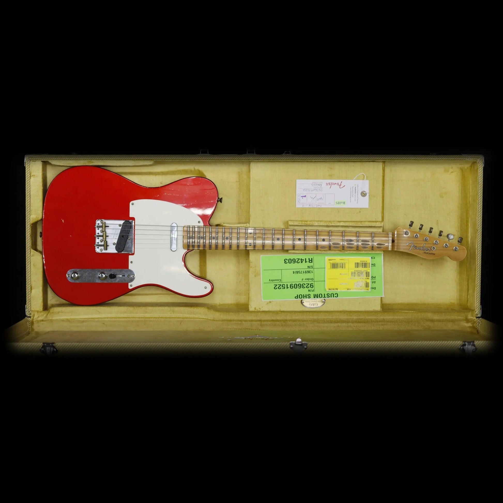 Fender Custom Shop 2024 Limited Edition 1950's Telecaster Journeyman Relic - Aged Candy Apple Red Electric Guitars Fender Art of Guitar