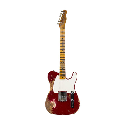 Fender Custom Shop 2024 Limited Edition 1950s "Cocked Wah" Pine Esquire Super Heavy Relic - Aged Cimarron Red Electric Guitars Fender Art of Guitar