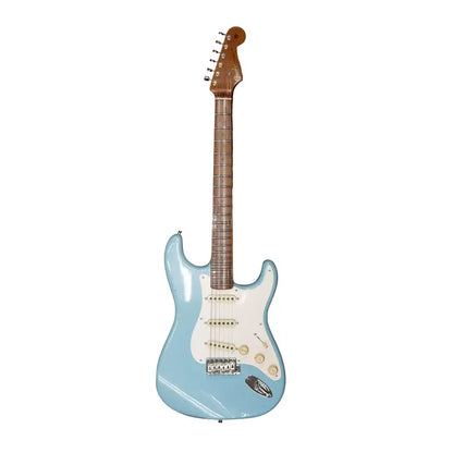 Fender Custom Shop 2024 Limited Edition 1958 Stratocaster Journeyman Relic w/Closet Classic HW - Aged Daphne Blue Electric Guitars Fender Art of Guitar