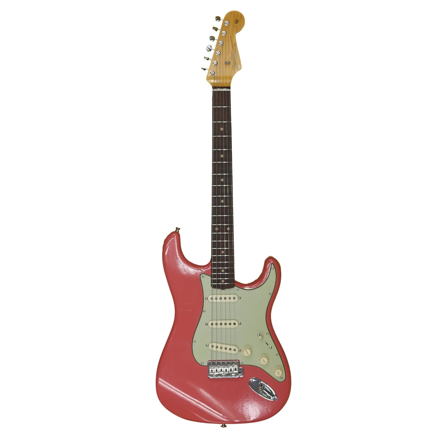 Fender Custom Shop 2024 Limited Edition 1962 Poblano Stratocaster Journeyman Relic w/Closet Classic HW - Super Faded Aged Fiesta Red Electric Guitars Fender Art of Guitar