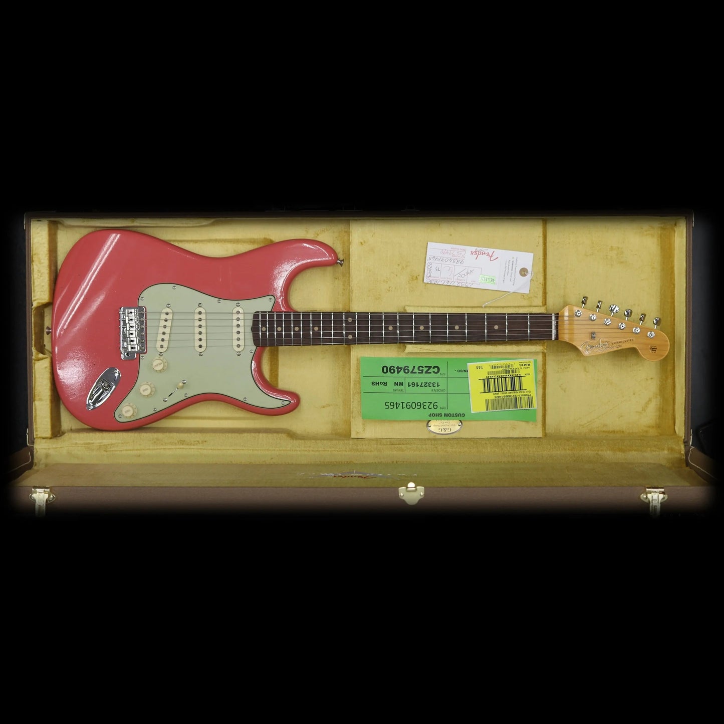 Fender Custom Shop 2024 Limited Edition 1962 Poblano Stratocaster Journeyman Relic w/Closet Classic HW - Super Faded Aged Fiesta Red Electric Guitars Fender Art of Guitar