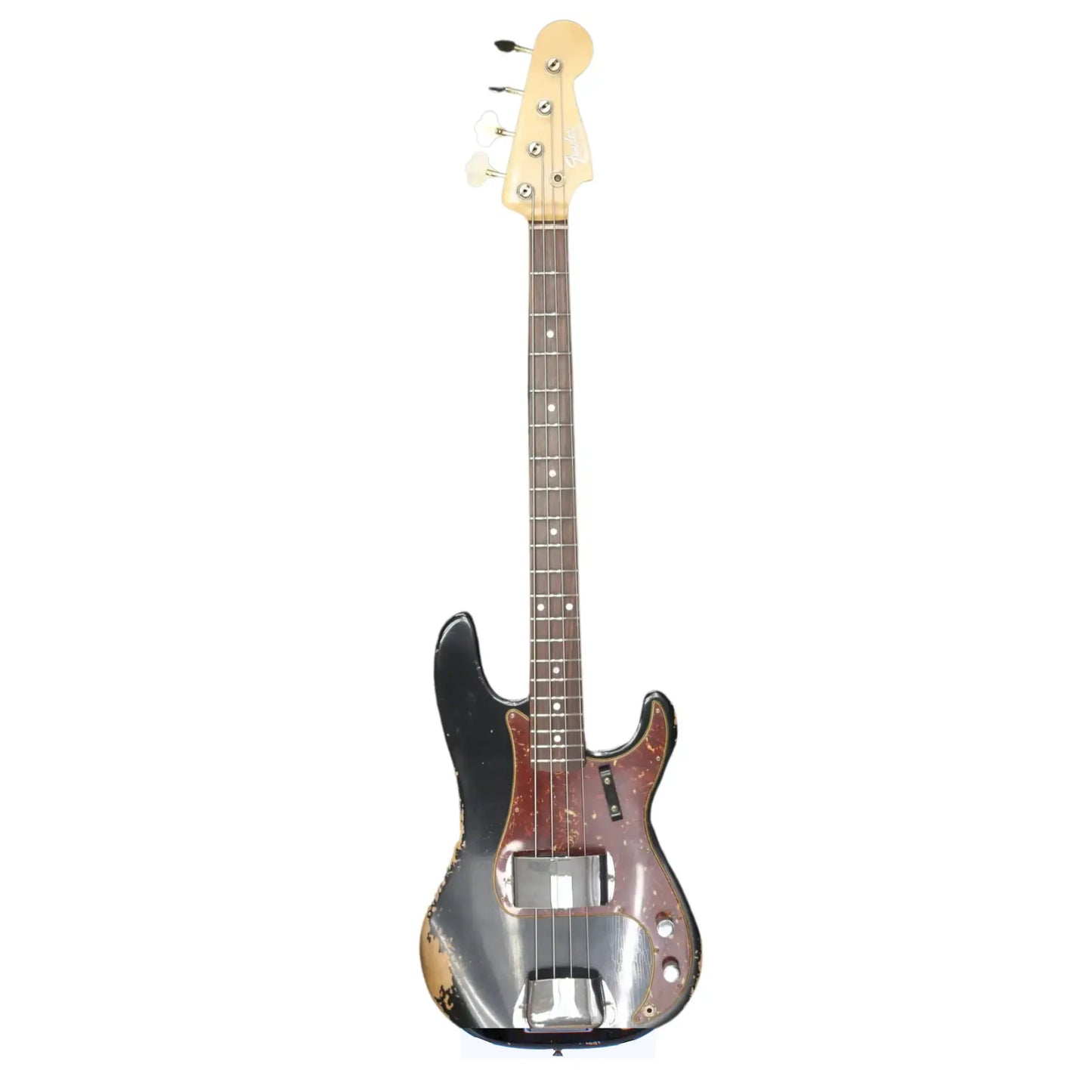 Fender Custom Shop 2024 Limited Edition 1966 Precision Bass Heavy Relic - Aged Black Bass Guitars Fender Art of Guitar