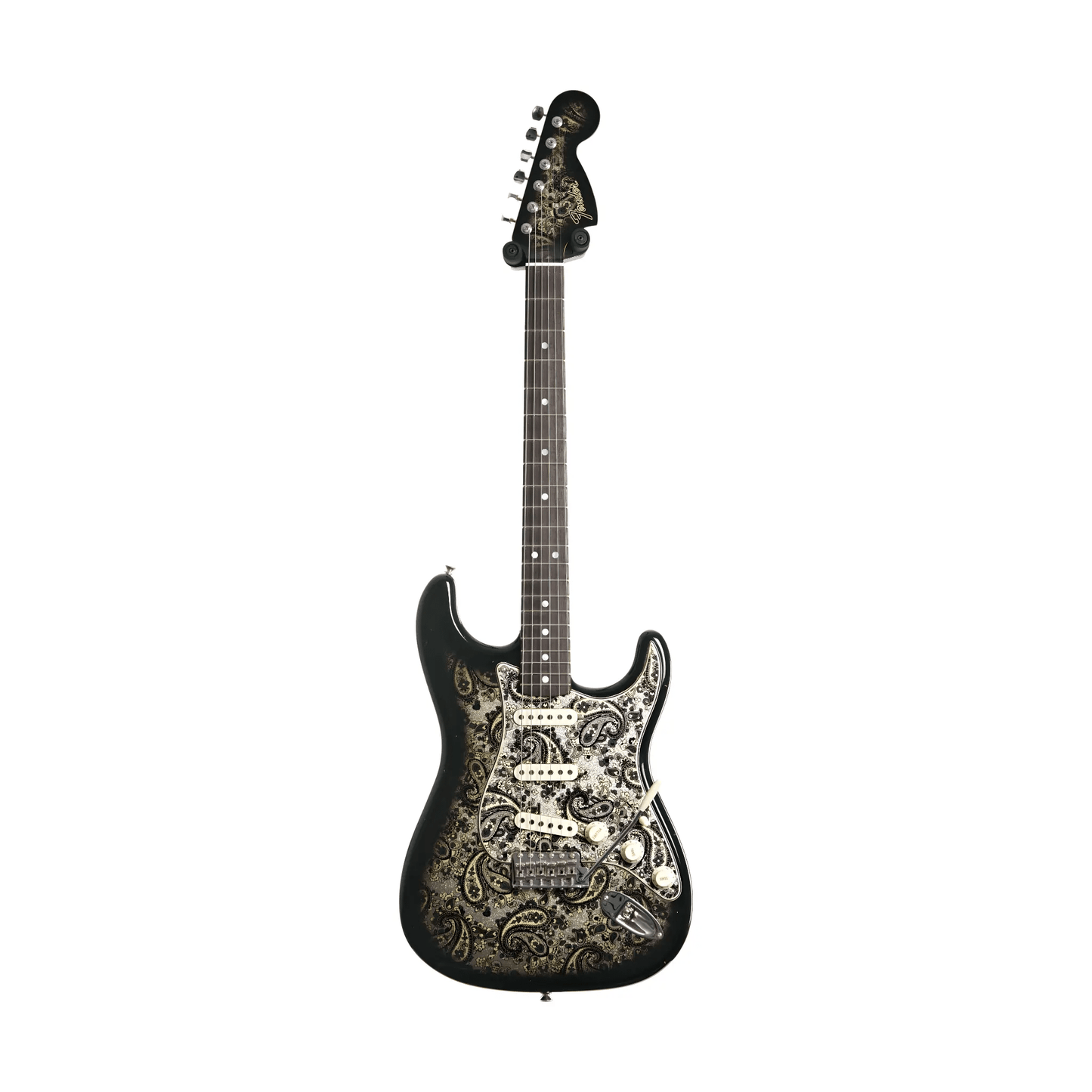 Fender Custom Shop 2024 Limited Edition 1968 Stratocaster Journeyman Relic - Black Paisley Electric Guitars Fender Art of Guitar