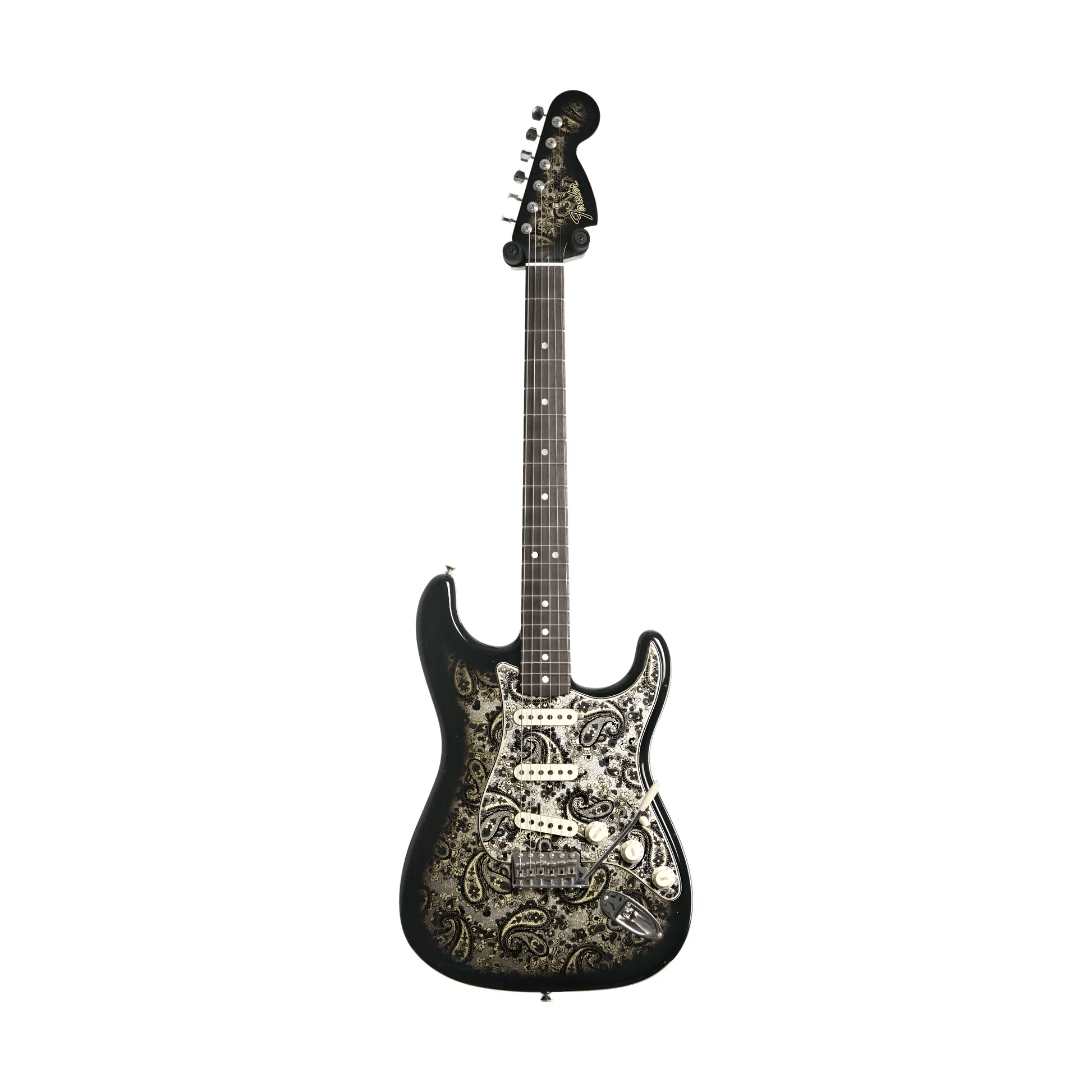 Fender Custom Shop 2024 Limited Edition 1968 Stratocaster Journeyman Relic - Black Paisley Electric Guitars Fender Art of Guitar