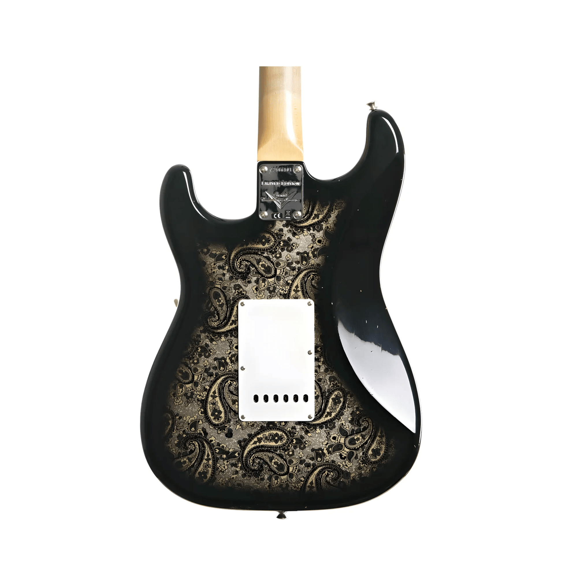 Fender Custom Shop 2024 Limited Edition 1968 Stratocaster Journeyman Relic - Black Paisley Electric Guitars Fender Art of Guitar