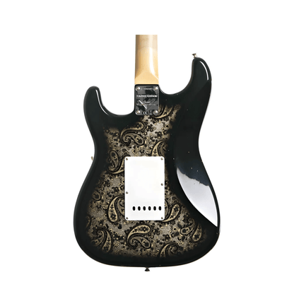 Fender Custom Shop 2024 Limited Edition 1968 Stratocaster Journeyman Relic - Black Paisley Electric Guitars Fender Art of Guitar