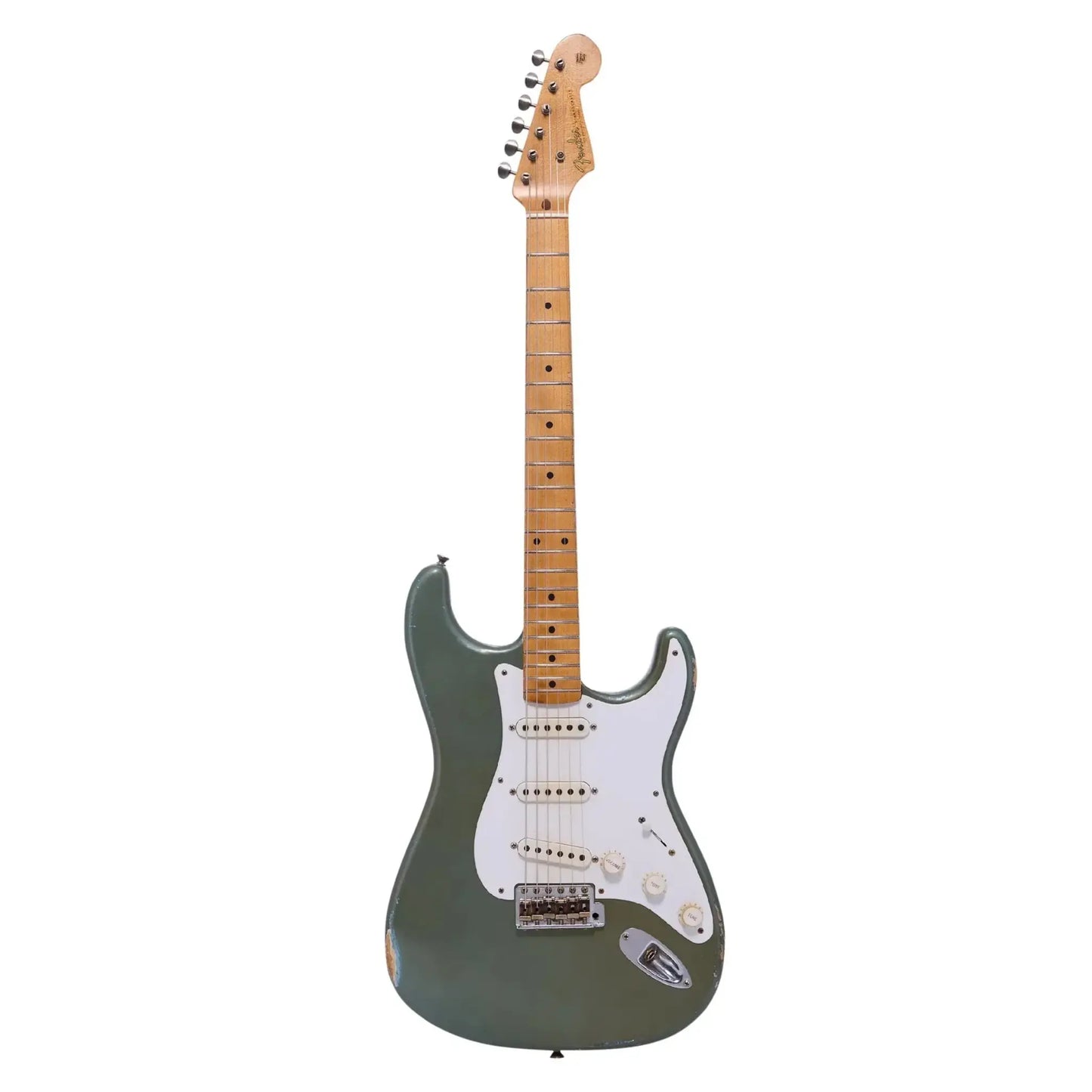 Fender Custom Shop Limited Edition 1954 Stratocaster – Masterbuilt by Paul Waller (Faded Blue Agave Relic) – Vintage ’54 Strat, Handcrafted by Master Builder Electric Guitars Fender Art of Guitar