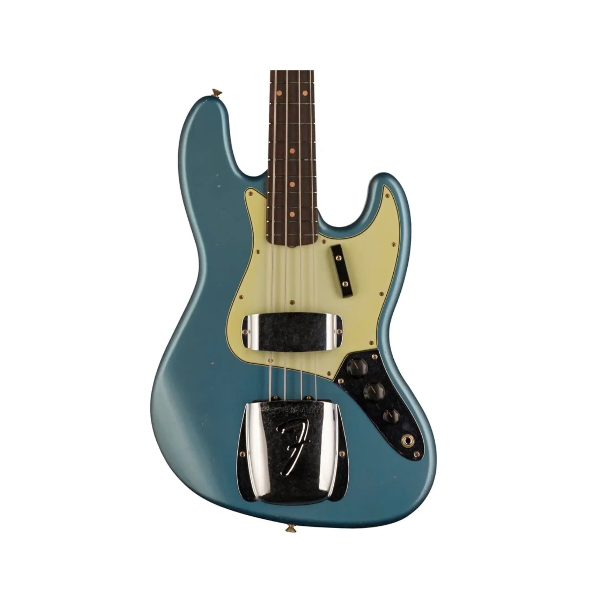 Fender Custom Shop Limited Edition 1964 Jazz Bass – Aged Lake Placid Blue, Journeyman Relic – Hand-Wound Vintage Pickups, Collector-Grade Bass Guitars Fender Art of Guitar