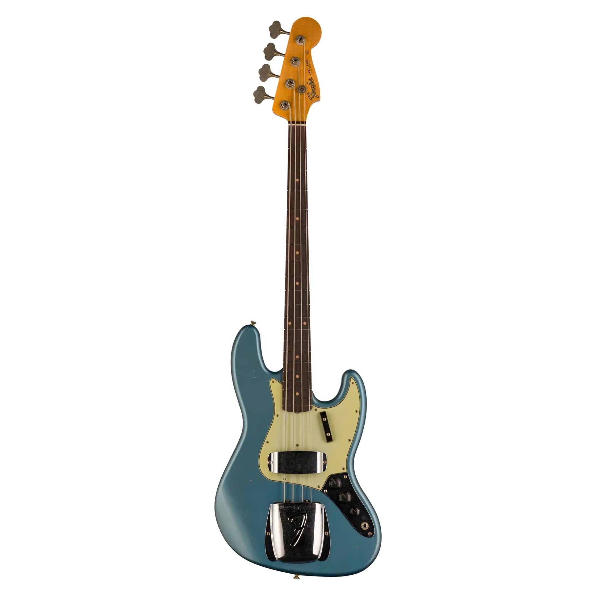 Fender Custom Shop Limited Edition 1964 Jazz Bass – Aged Lake Placid Blue, Journeyman Relic – Hand-Wound Vintage Pickups, Collector-Grade Bass Guitars Fender Art of Guitar