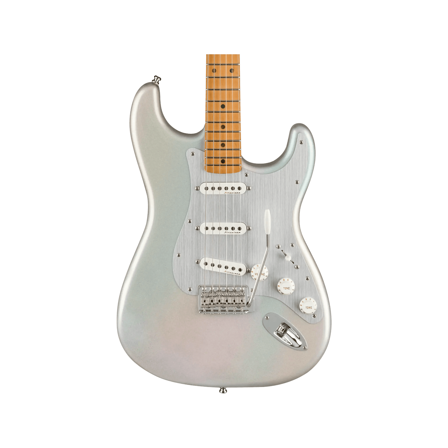 Fender H.E.R. Stratocaster - Chrome Glow Guitars Fender Art of Guitar