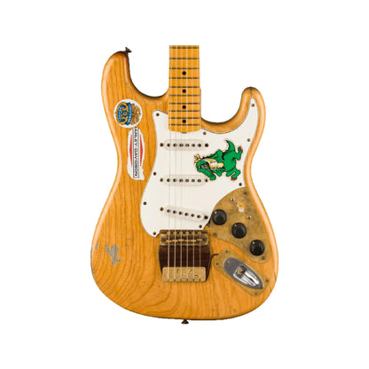 Fender Jerry Garcia Alligator Strat® Relic®, 1-Piece Rift Sawn Maple Neck, Aged Natural Electric Guitars Fender Art of Guitar